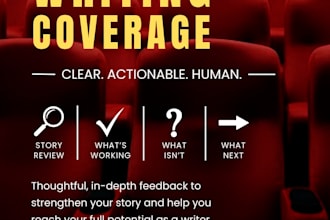 provide professional screenplay or manuscript coverage