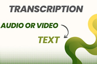 professionally transcribe audio or video