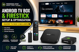 setup android TV box, firestick and xiaomi TV box s