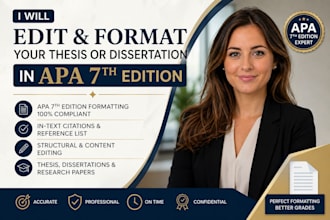edit and format your thesis or dissertation in apa 7th edition