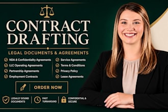 be your lawyer for perfect business legal contracts