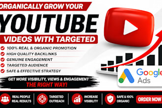 youtube video marketing organic growth video promotion channel promotion