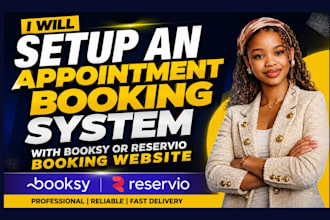 setup an appointment booking system with booksy or reservio booking website