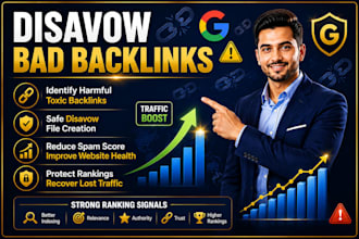 disavow bad backlinks and toxic links to reduce spam score and penalty