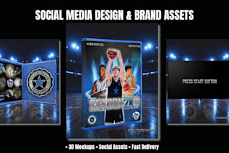 design dynamic sports graphics, tournament and social media posts