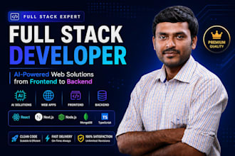 full stack web developer, ai website development, front end backend developer