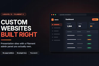 create a fast and stunning dynamic custom website