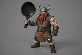 create 3d miniature, tabletop figure, custom toy and figurine for 3d printing