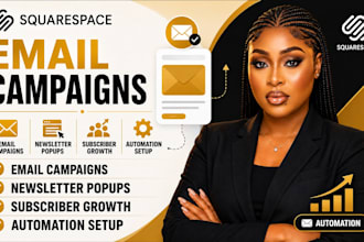 setup squarespace email campaigns, newsletter popups and subscriber growth