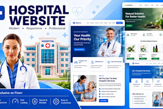 create medical, dentist and hospital website on wordpress