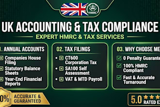 file self assessment sa100, corporation tax ct600, vat return to hmrc