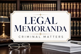 write a precise legal opinion memorandum for criminal matters