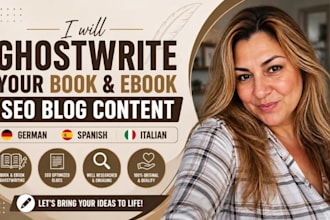 write ghostwriter your book ebook blog in germanspanish italian ghostwriter