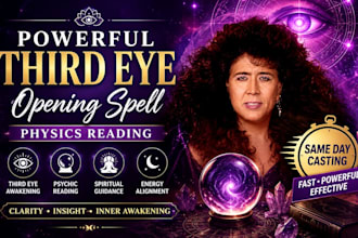 cast powerful third eye opening spell, physics reading same day casting