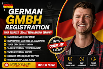 register your germany company, form ug or gmbh, and handle corporate tax
