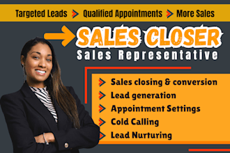 sales closer sales representative cold calling salesperson outbound sales expert