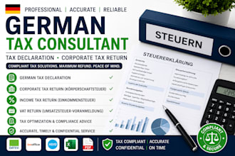 be your german tax consultant, tax declaration, corporate tax return