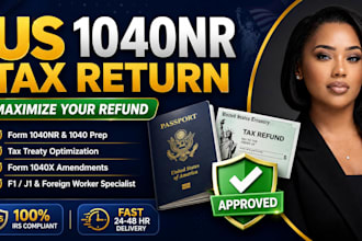 file US 1040nr non resident tax return form 1040 to maximize tax refund