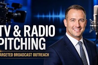 pitch your story to targeted TV and radio producers for broadcast outreach