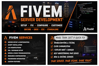 setup fix configure or customize your fivem server