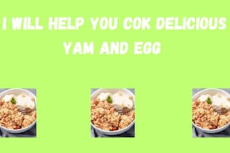 cook delicious yam and egg