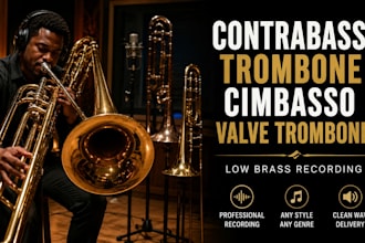 record contrabass trombone, cimbasso and valve trombone for your