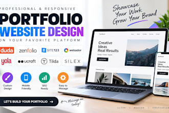 build duda zenfolio site123 webador yola ucraft tilda silex portfolio website