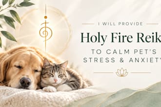 send distance reiki to calm your pets stress and anxiety