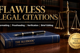 expertly proofread citations in your legal documents and memos