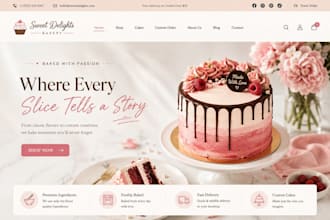 design bakery shopify cookies store bakery website cake store restaurant website