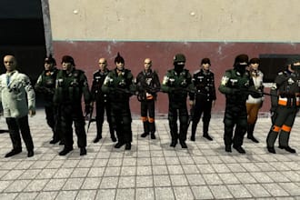 port and rig custom models for garrys mod gmod as player models, npcs, props