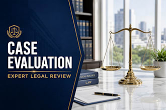 prepare a professional case evaluation document for your dispute