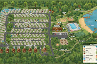 create rv park and compound maps with detailed site plans
