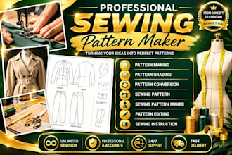 do digital sewing pattern maker for custom sewing pattern garment grading in pdf