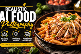 create realistic ai food photography for social media and websites
