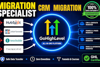 do gohighlevel migration from hubspot teachable thinkific or clickfunnels to ghl