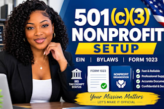 help with 501c3 nonprofit registration and form 1023