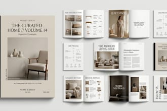 design product catalog, magazine, booklet, lookbook and brochure
