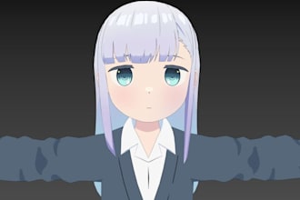 fix, edit, pro rig or create any 3d model, including vrm, mmd, vrm and warudo