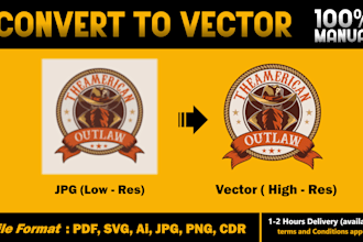 do vector tracing or vectorize image to vector quickly