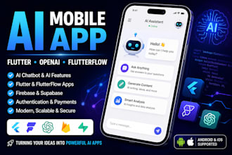 develop an ai mobile app using flutter, flutterflow and openai