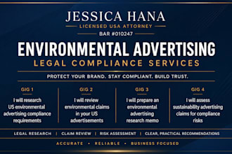review your environmental advertising claims for legal compliance