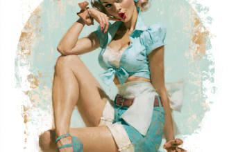 pin up girl and pin up girl