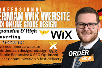 design german wix website wix online store design wix deutsch website as wix exp