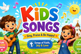 write and create kids songs, christian kid song, bilingual songs, children songs