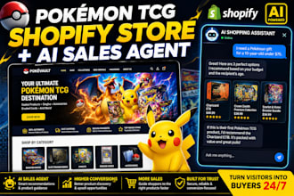 build a pokemon tcg shopify store with ai sales agent