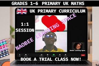 tutor primary UK maths, english and science and give progress report to your kid