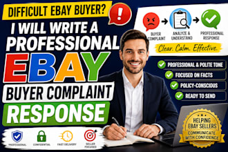 write a professional ebay buyer complaint response