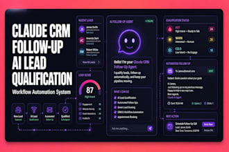 custom claude CRM followup agent ai lead qualification workflow automation