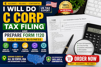 do c corp tax filing and prepare form 1120 for small business